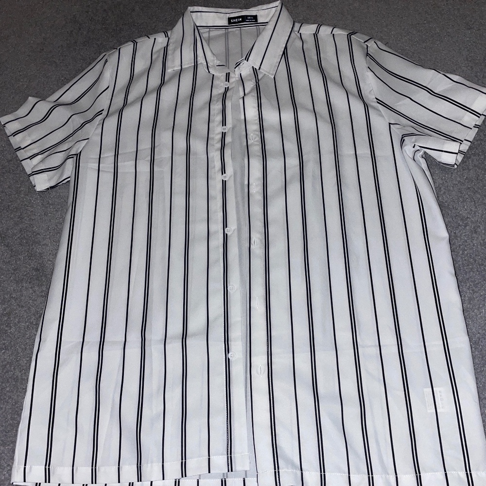 shein mens button up